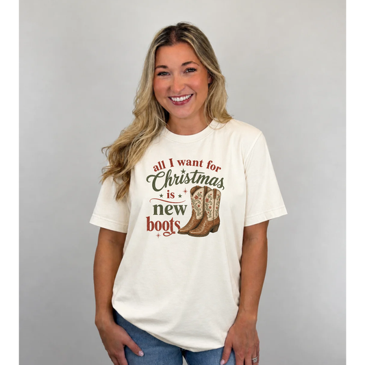 *Christmas Boots Tee