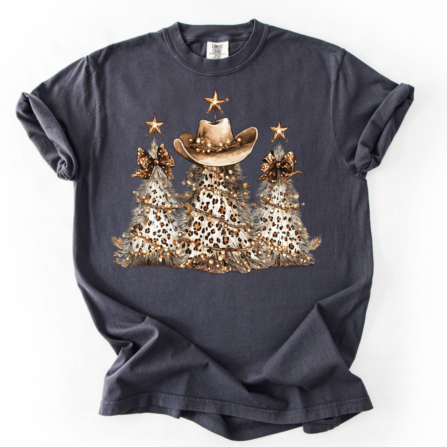 *Cowgirl Leopard Tree Tee