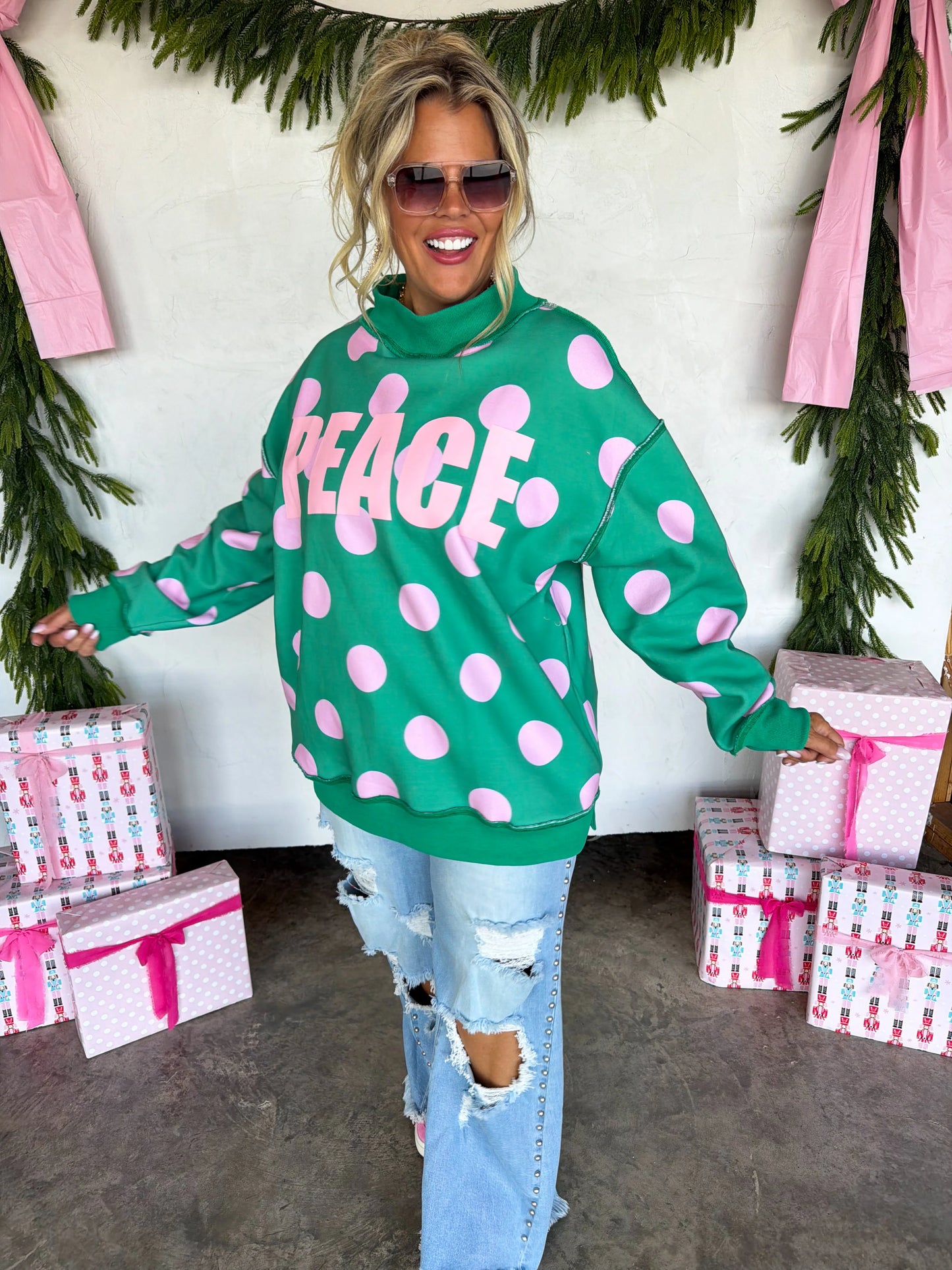 Holiday Peace Sweatshirt PREORDER