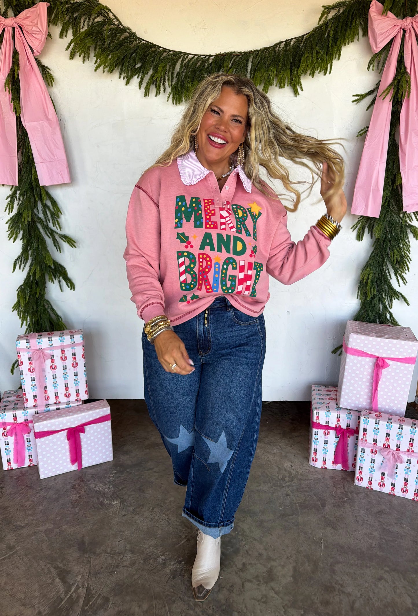 Holiday Collared Sweatshirt PREORDER
