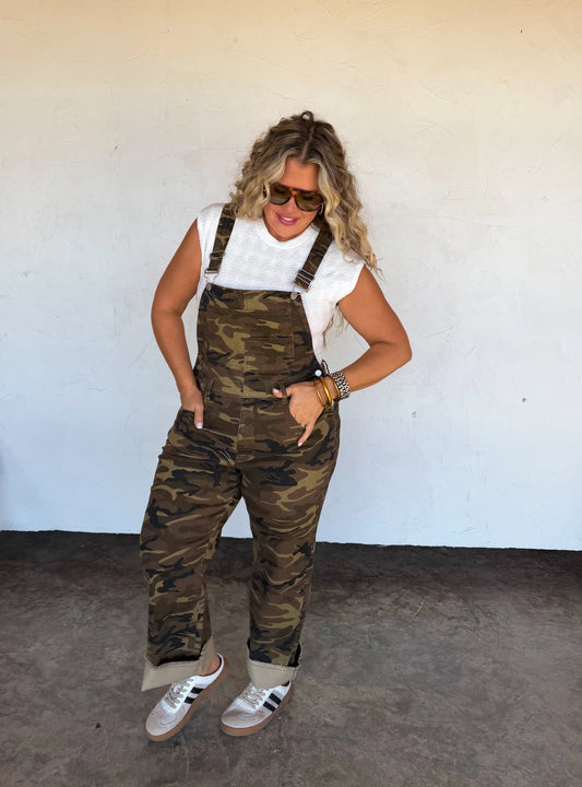 Camo Stretch Overalls
