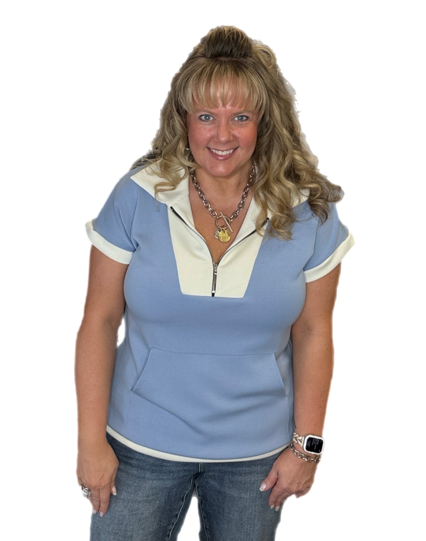 Scuba Zipper Top