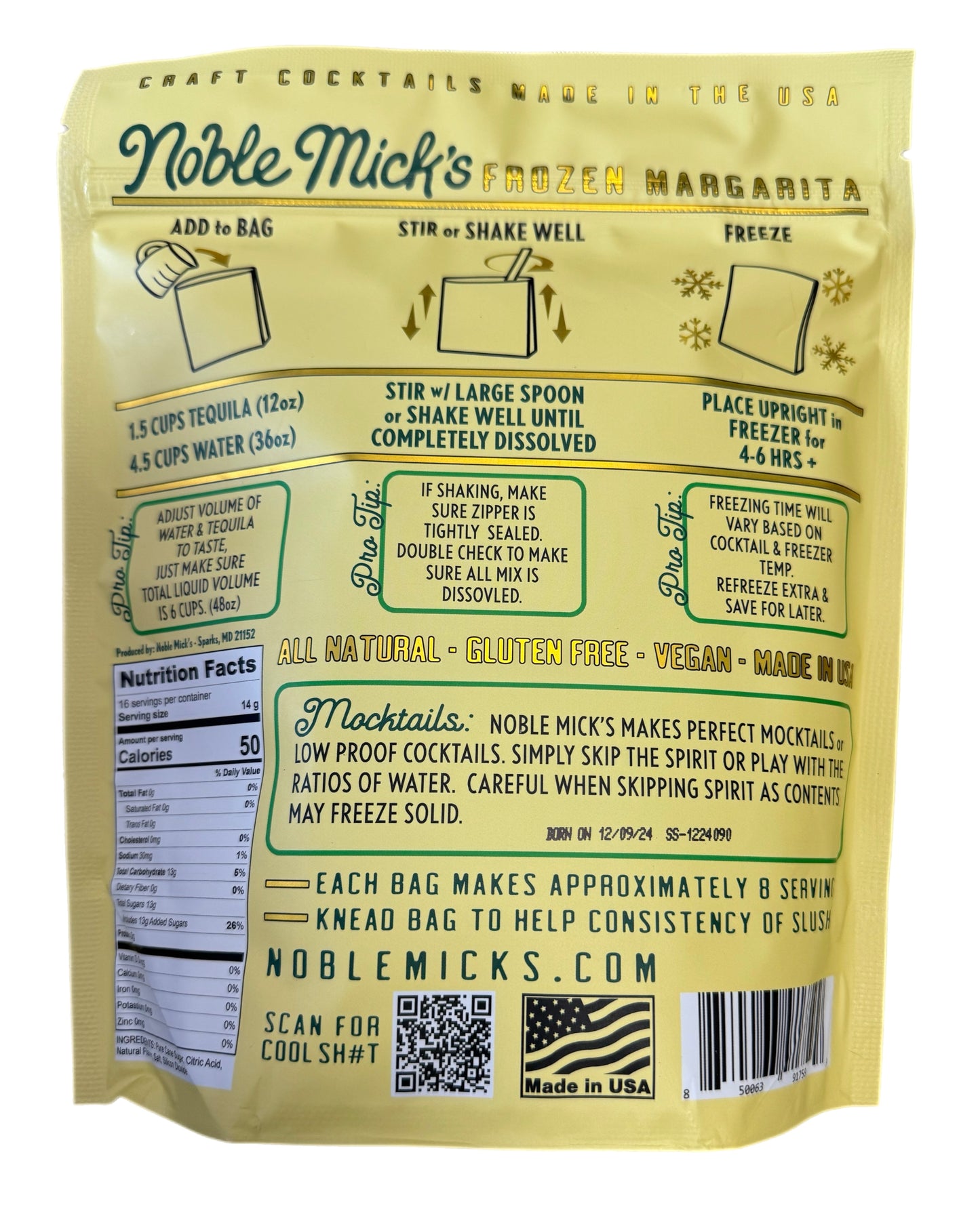 Noble Mick's Frozen Drink Mix