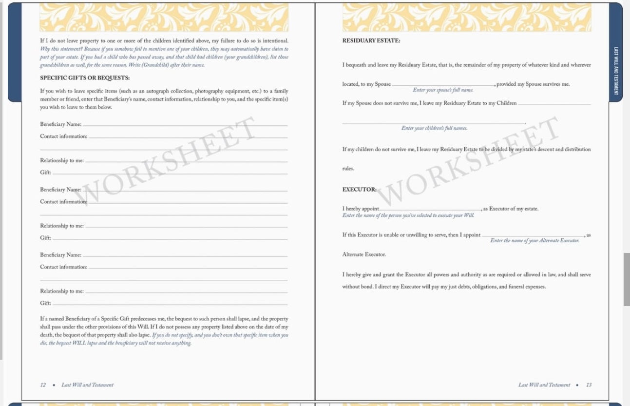My Family Estate Legal Document Kit