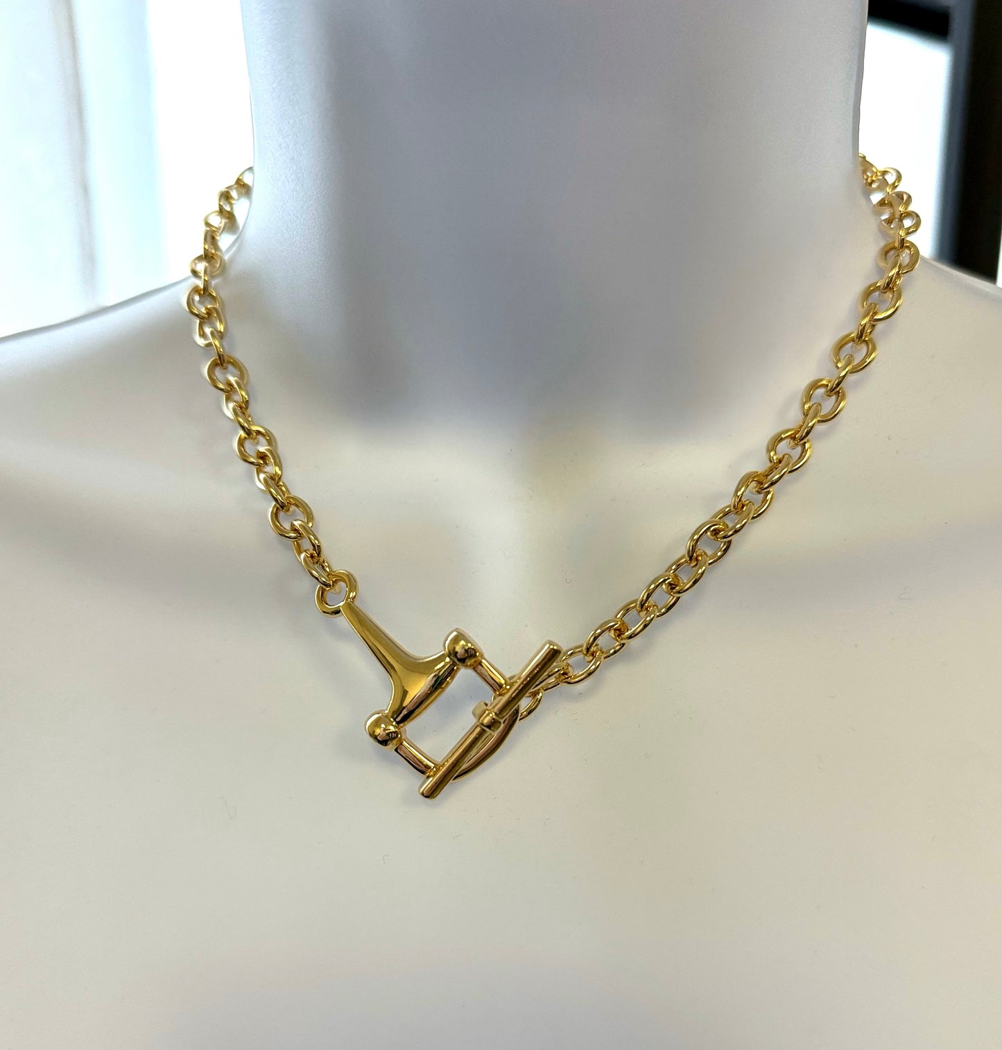Water & Tarnish Resistant Horse Bit Necklace