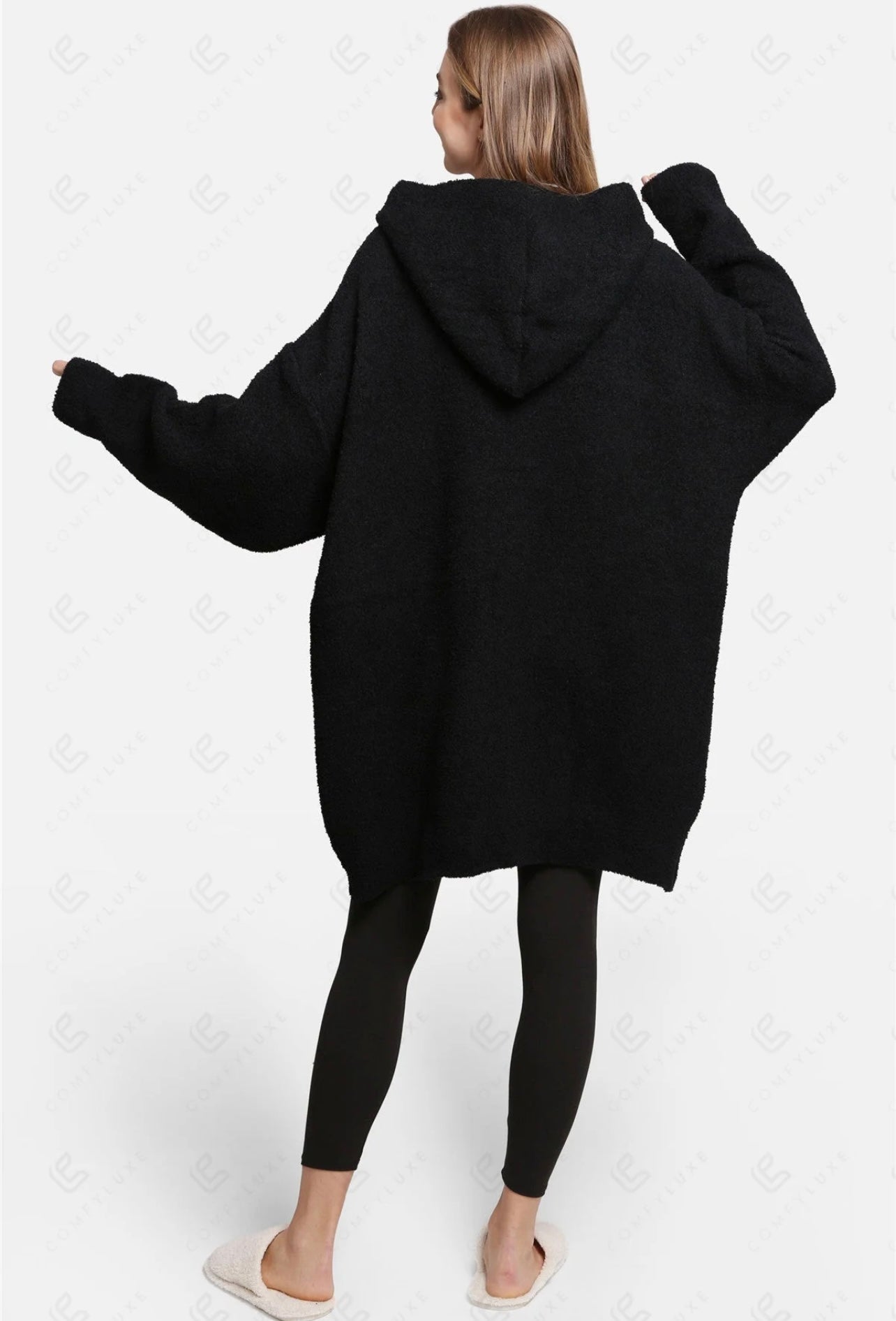 Oversized ComyLuxe Hoodie Black