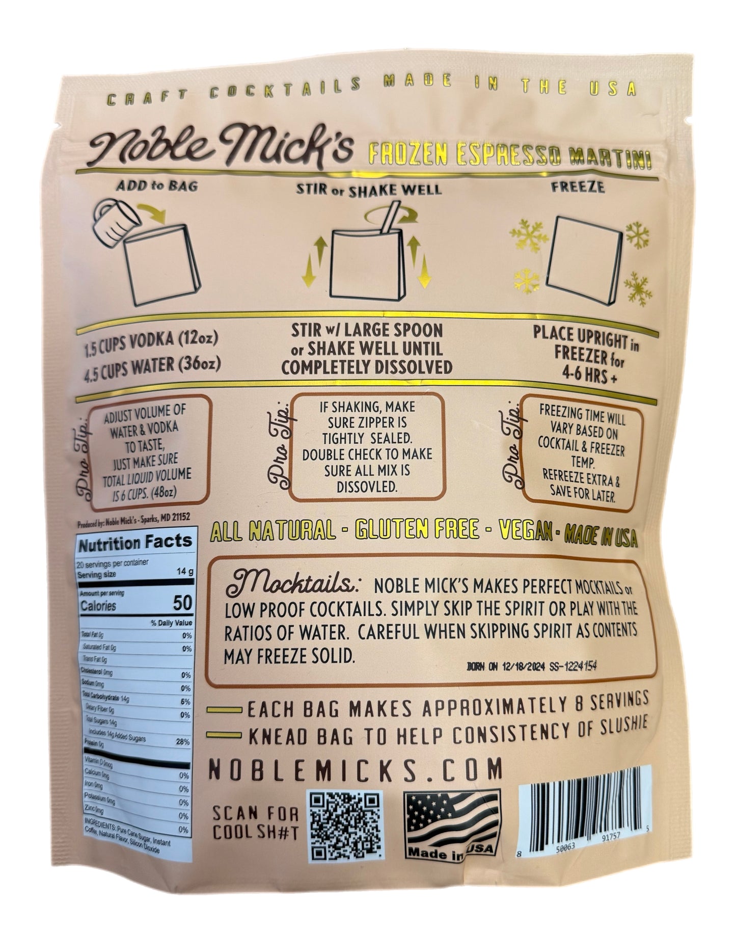 Noble Mick's Frozen Drink Mix