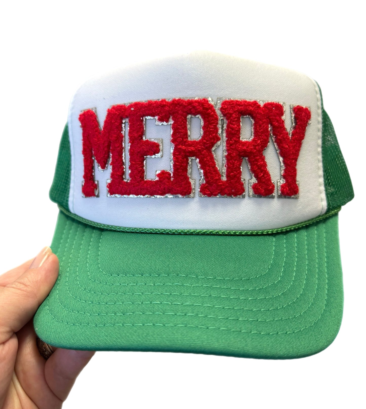 Chenille Merry Trucker Hat