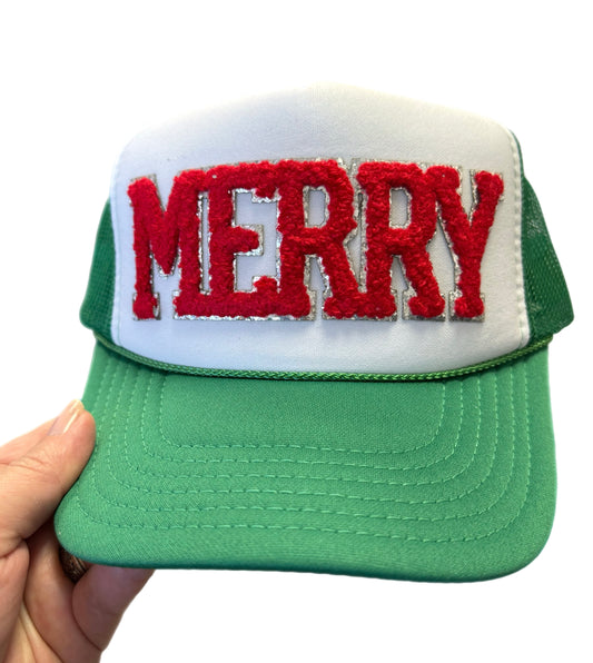 Chenille Merry Trucker Hat