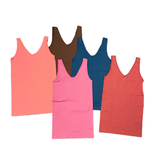 Reversible Neckline Seamless Tank Top