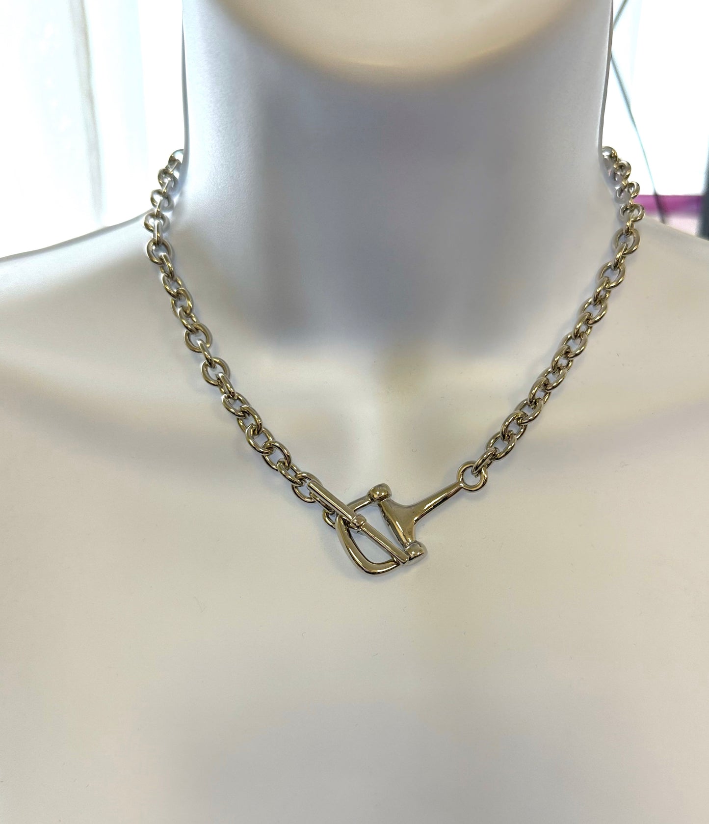 Water & Tarnish Resistant Horse Bit Necklace