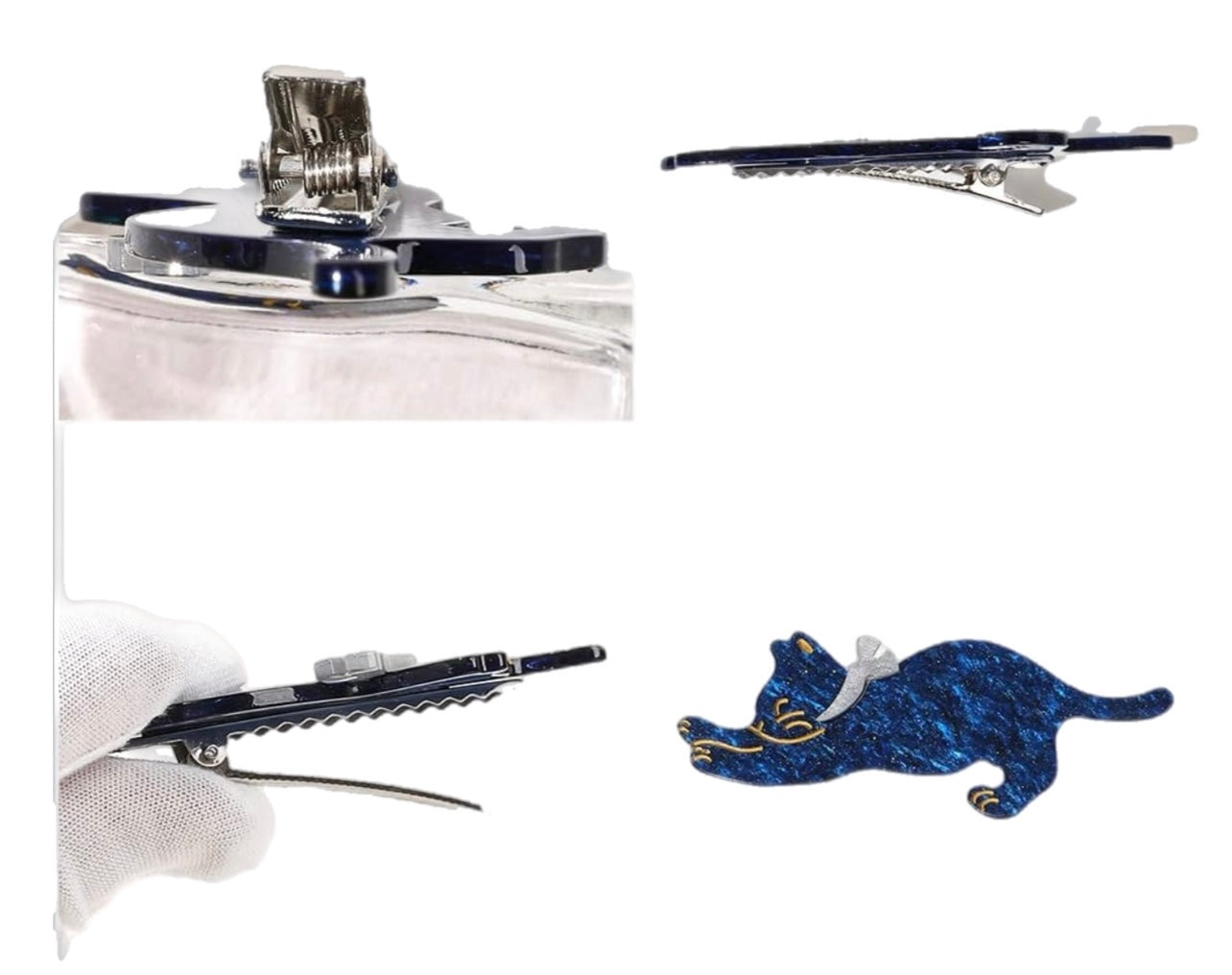 Stretching Kitty Hair Clip