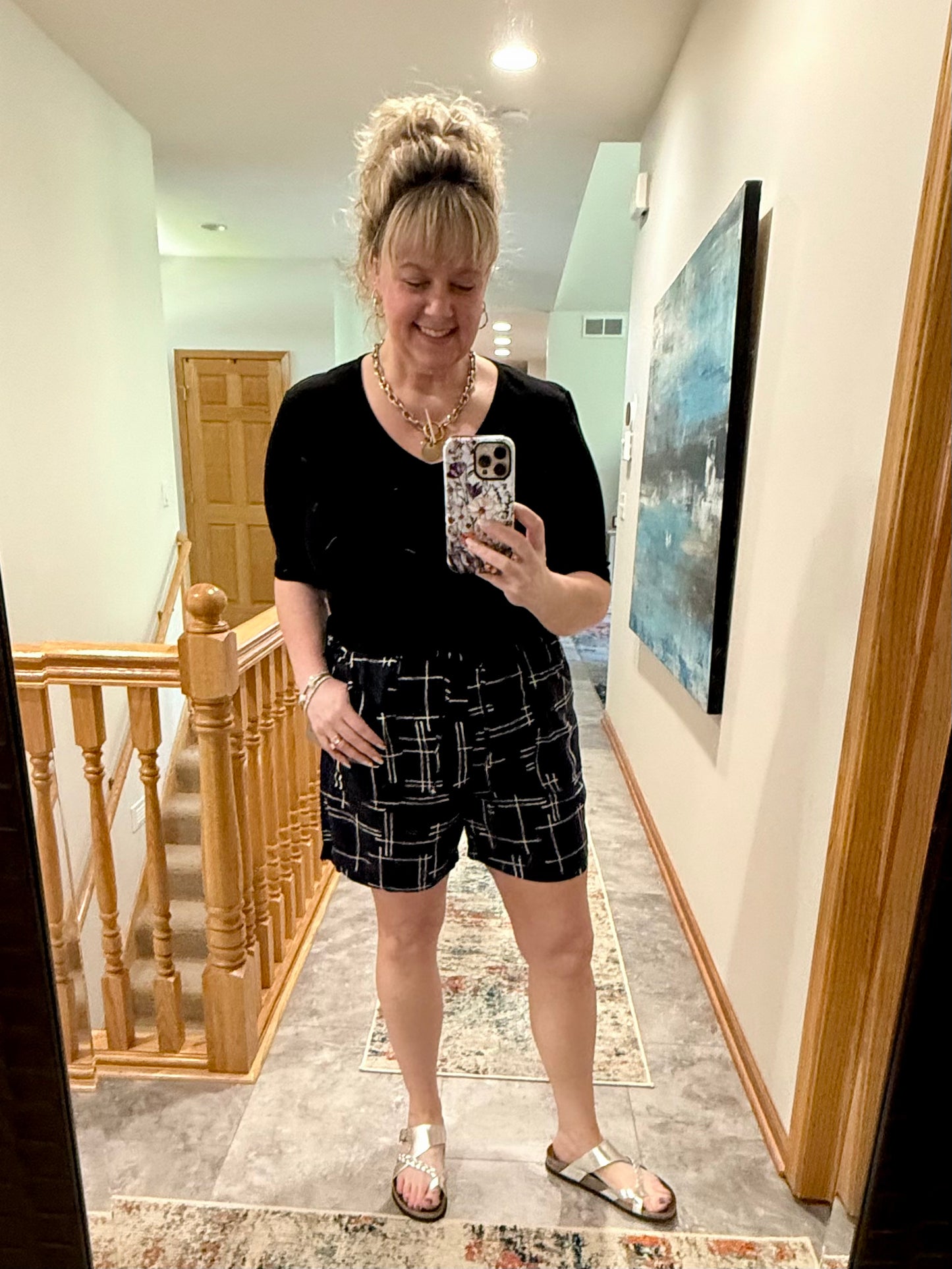 Pull On Rayon Shorts