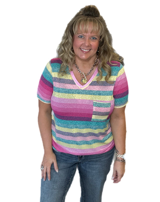 Bright Striped Tee