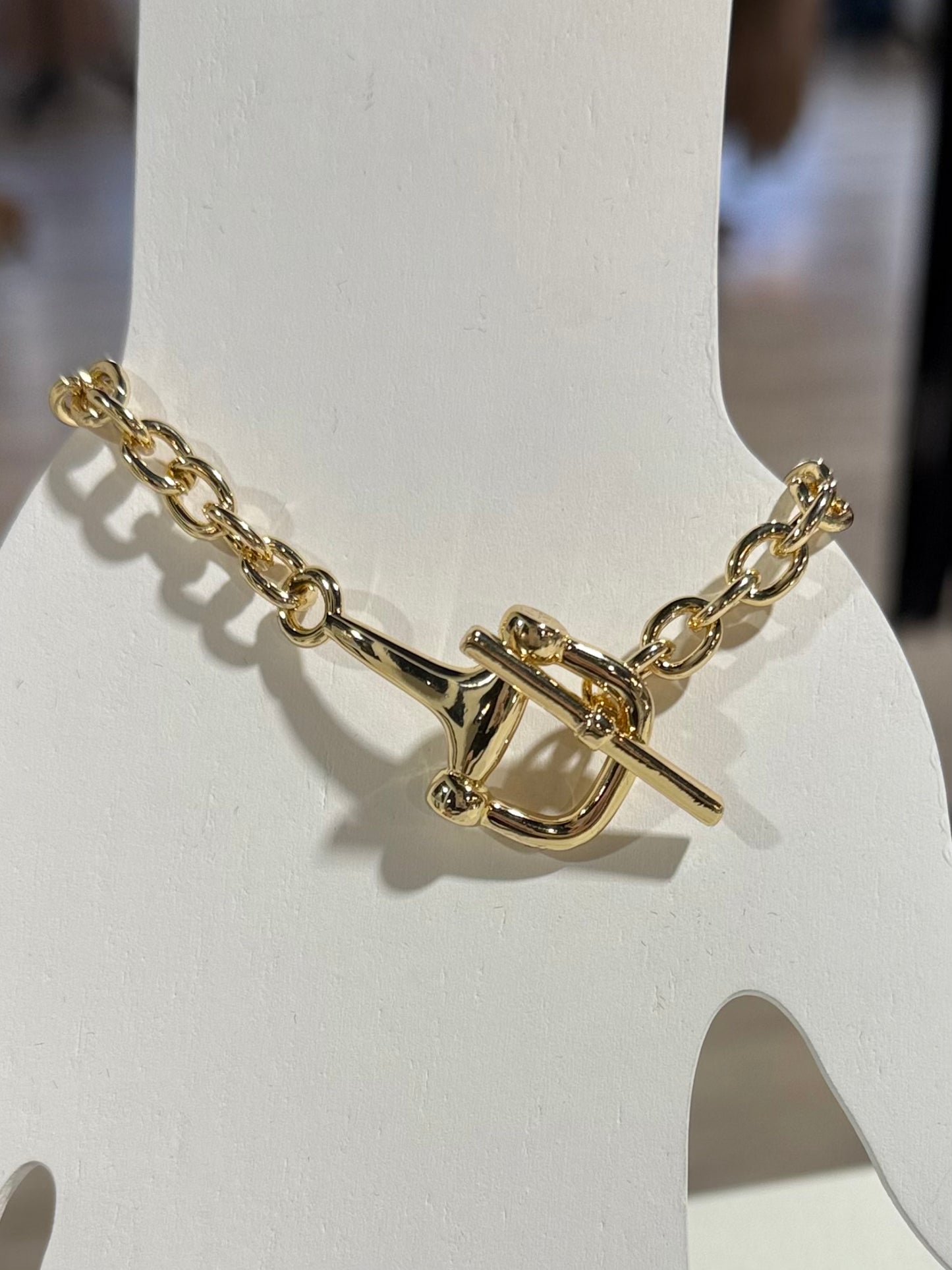 Water & Tarnish Resistant Horse Bit Bracelet