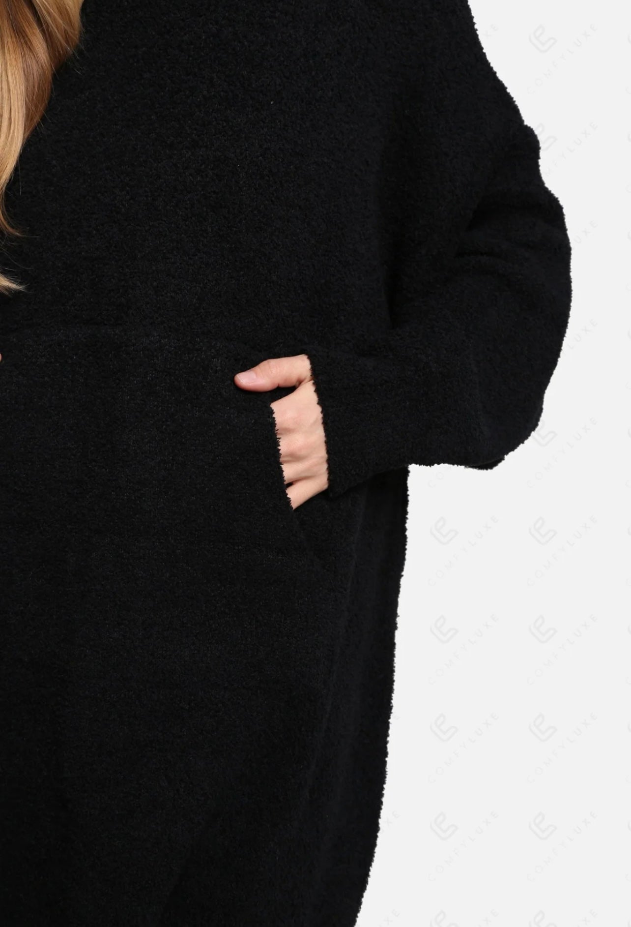Oversized ComyLuxe Hoodie Black