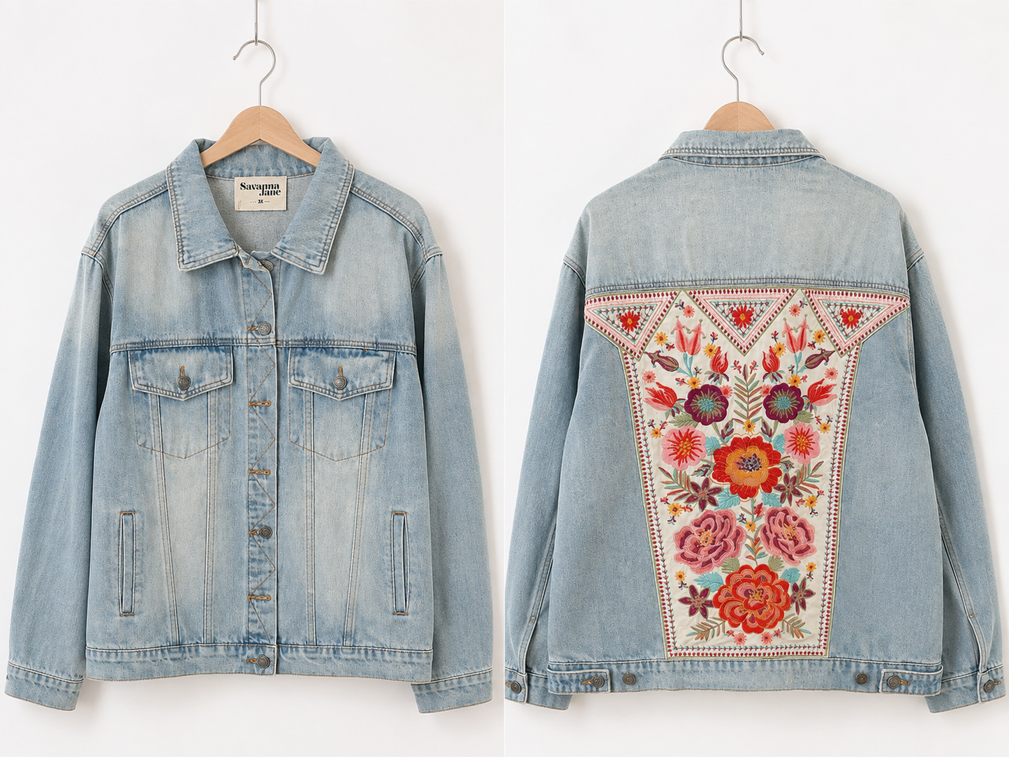 Embroidered Denim Jacket
