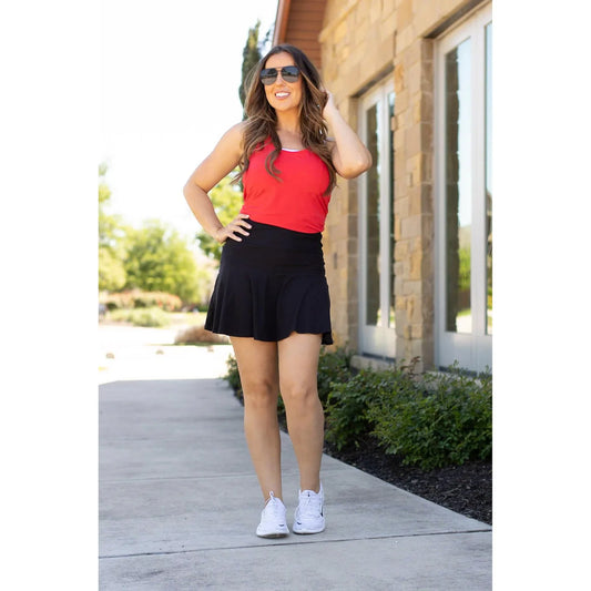 Ready For Fun Black Skort