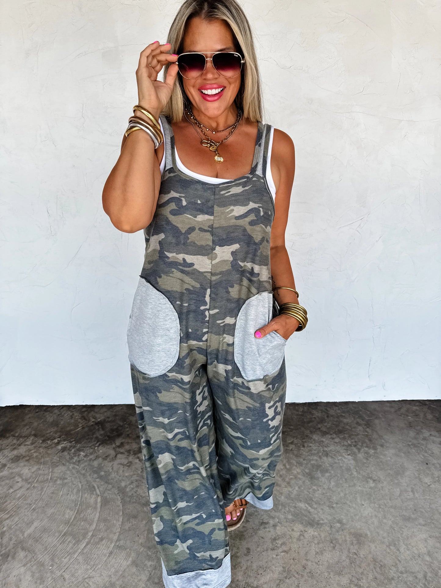 Camo Romper Overalls