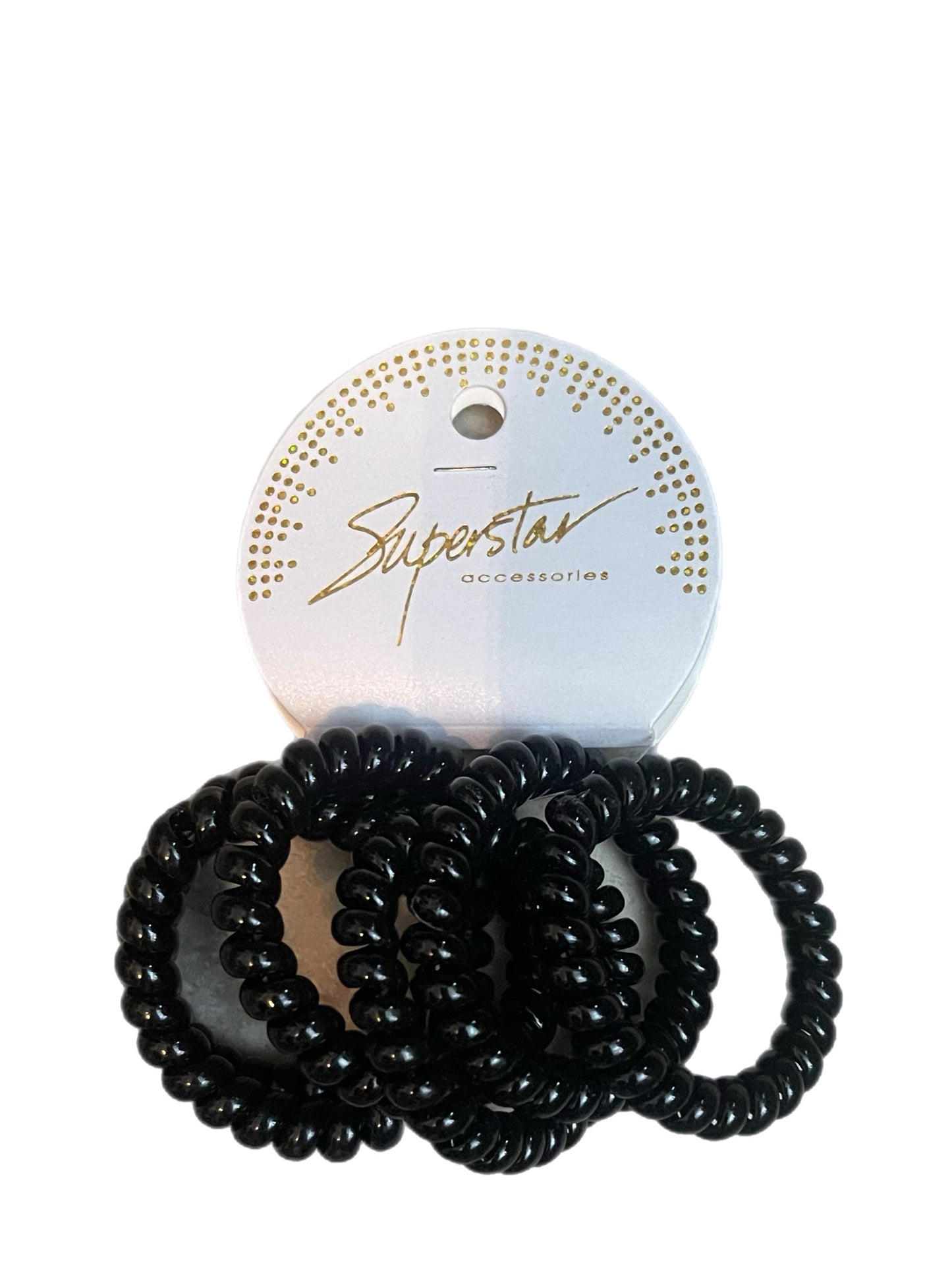 Black Hair Tie Set of 6