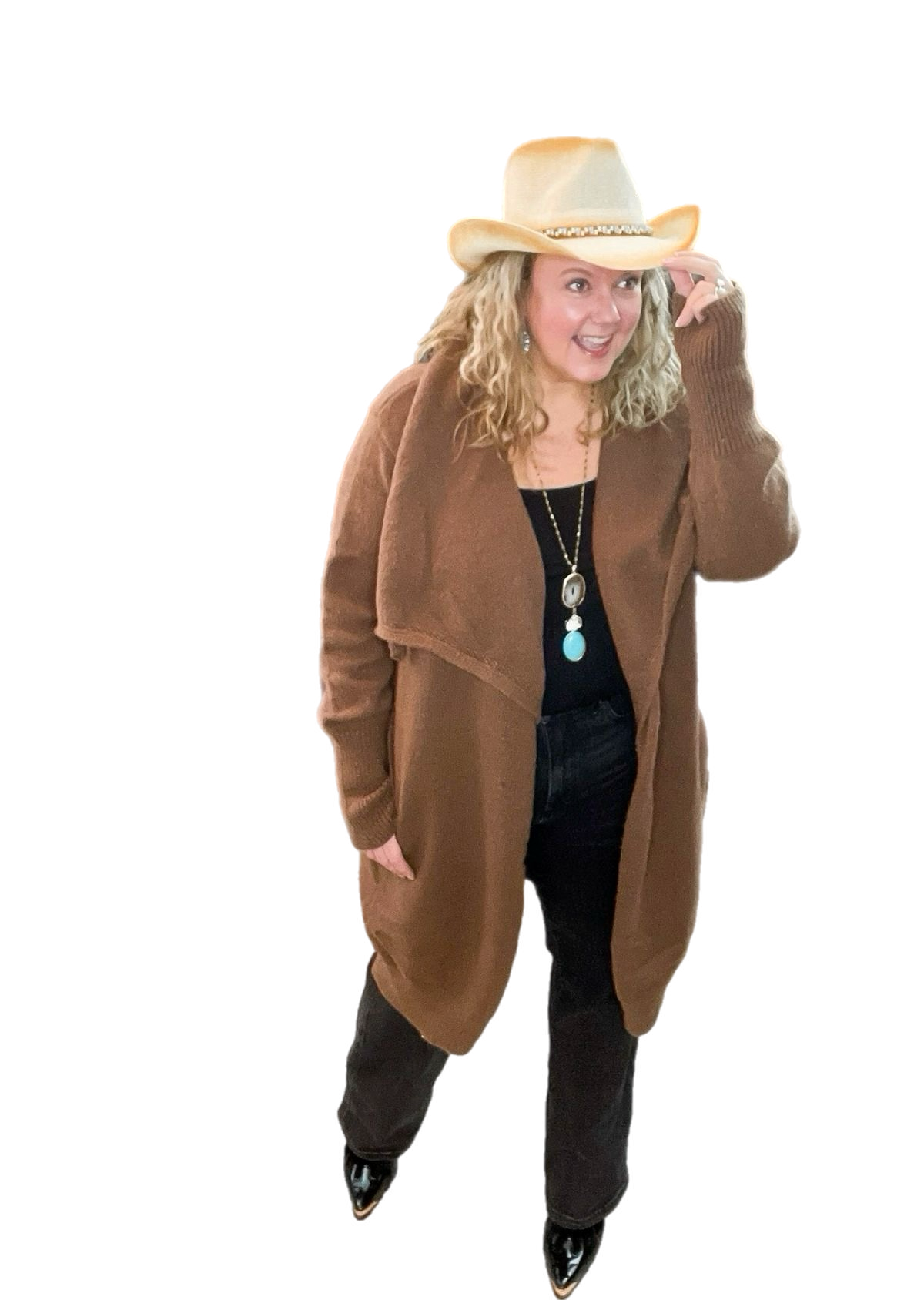 Waterfall Front Duster Cardigan