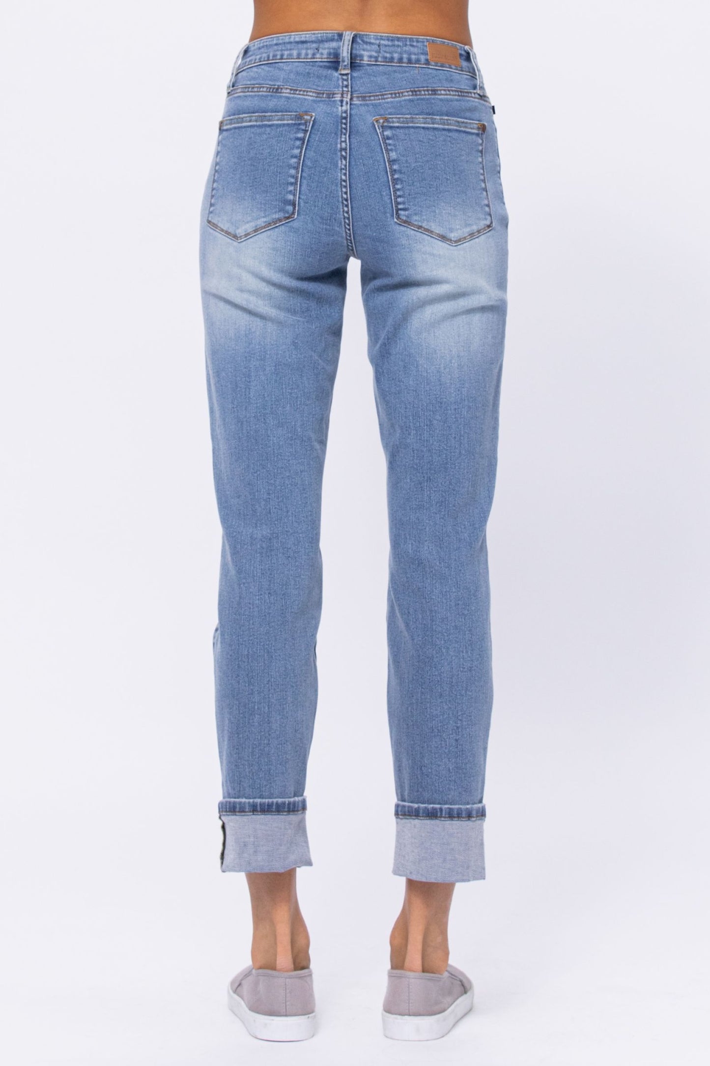 Judy Blue High Waist Vintage Wash Boyfriend Denim