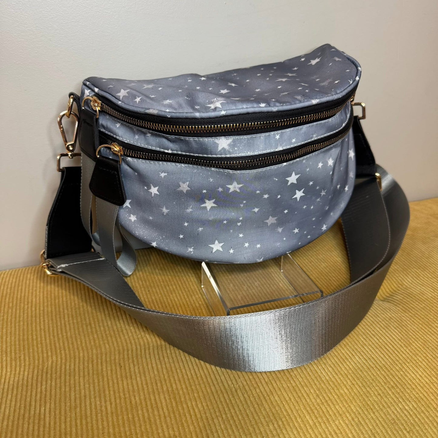 Stars Nylon Crossbody Bag