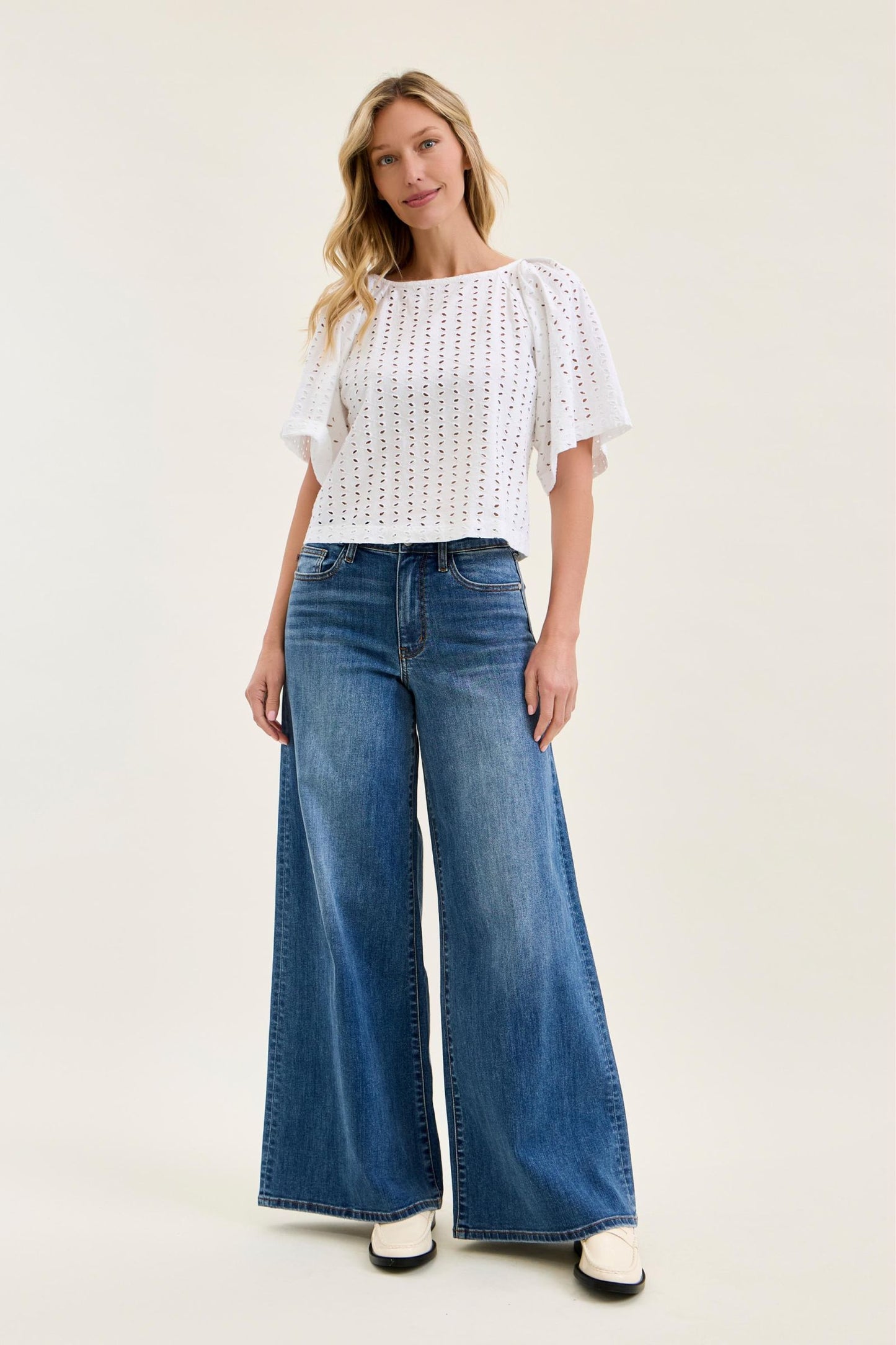 Judy Blue High Waist Palazzo Denim