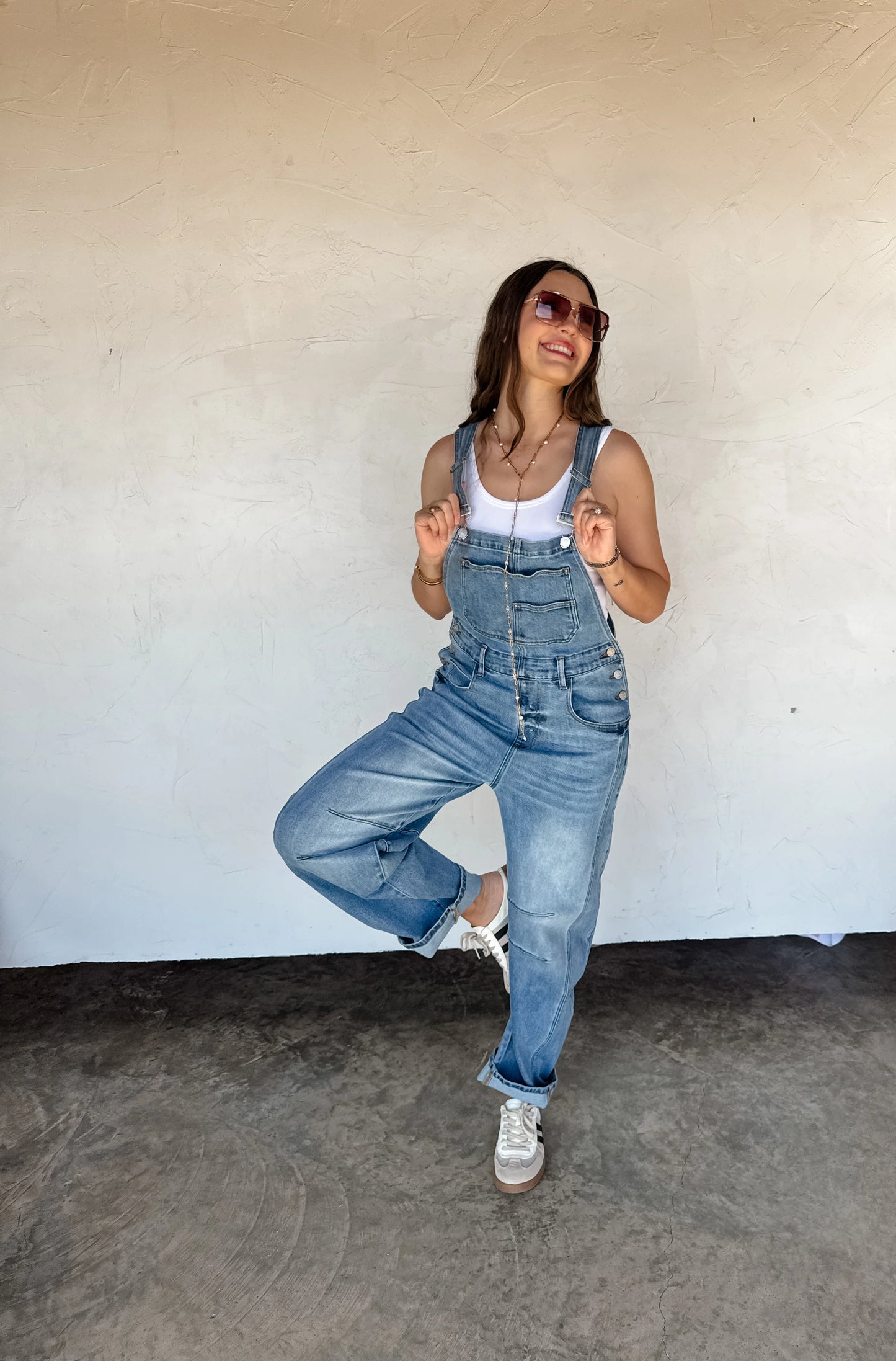 Barrel Leg Overalls