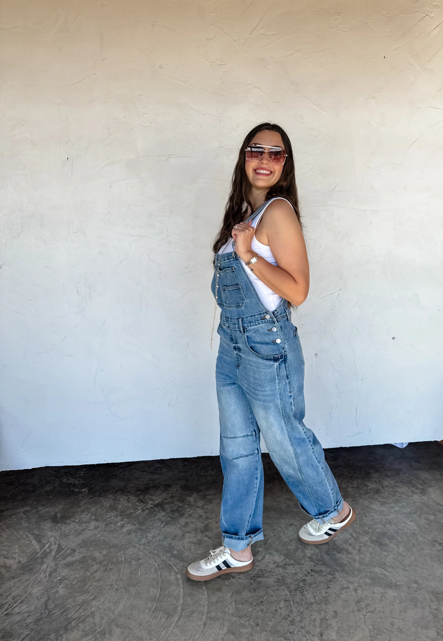 Barrel Leg Overalls