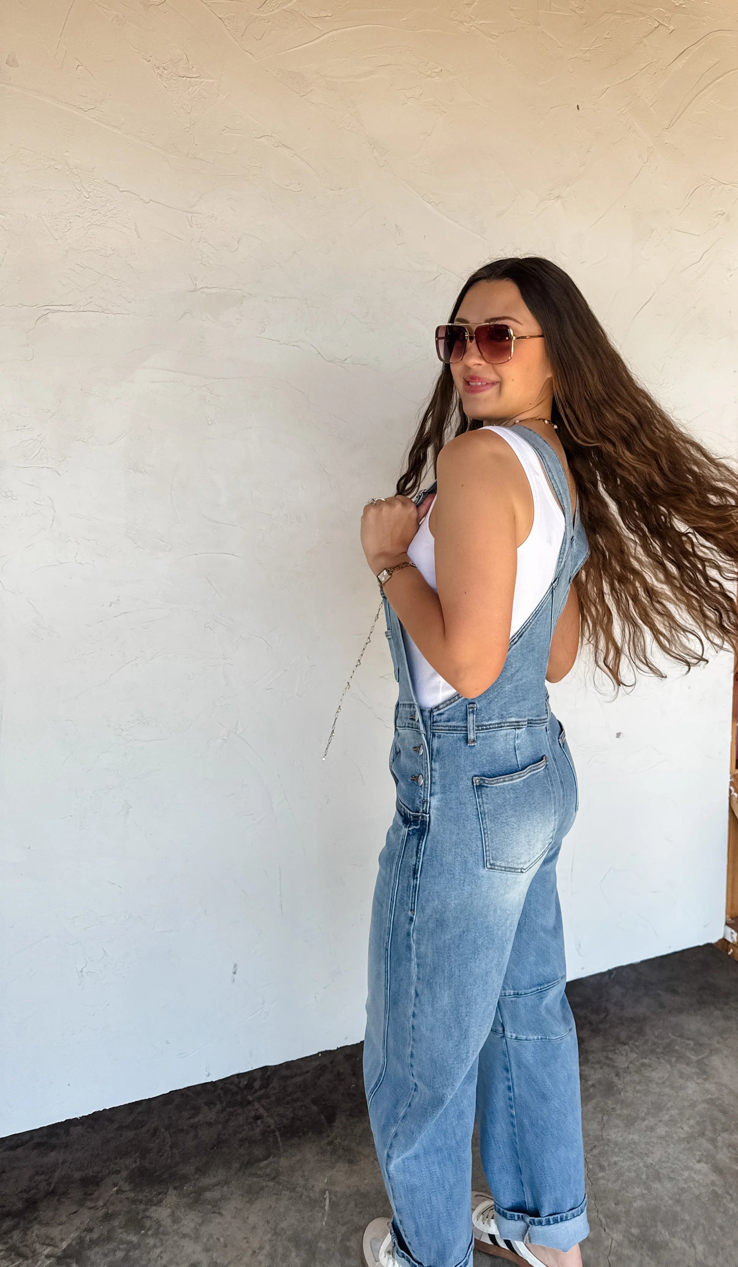 Barrel Leg Overalls