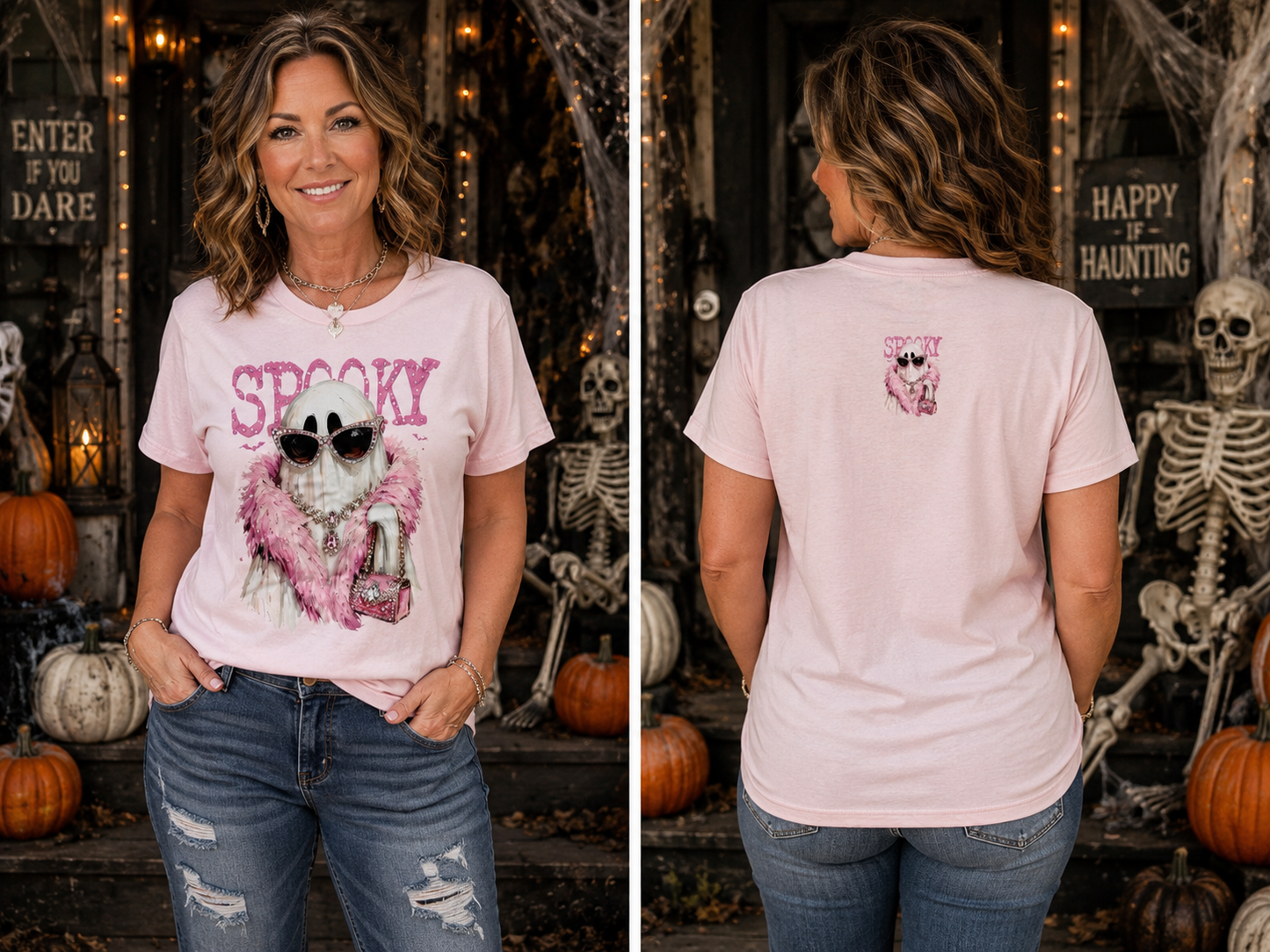Spooky Rhinestone Graphic Tee