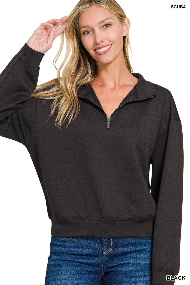 Black Scuba Sweatshirt