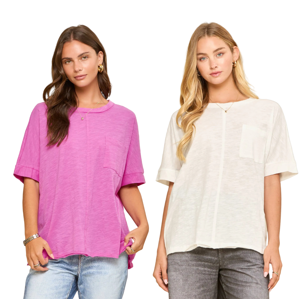 Cotton Slub Knit Top