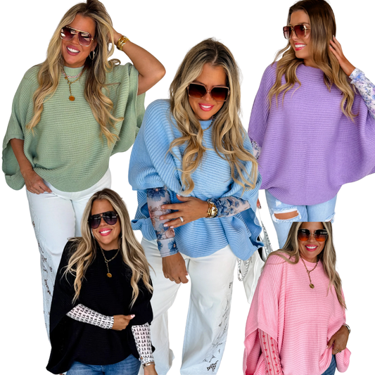 Bubble Poncho Sweater