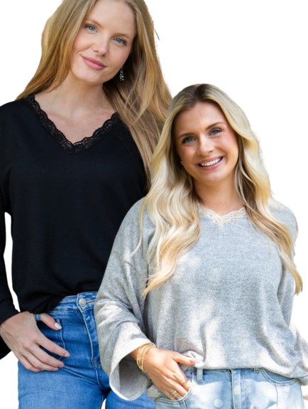 Ultra Soft Lace Detail Top