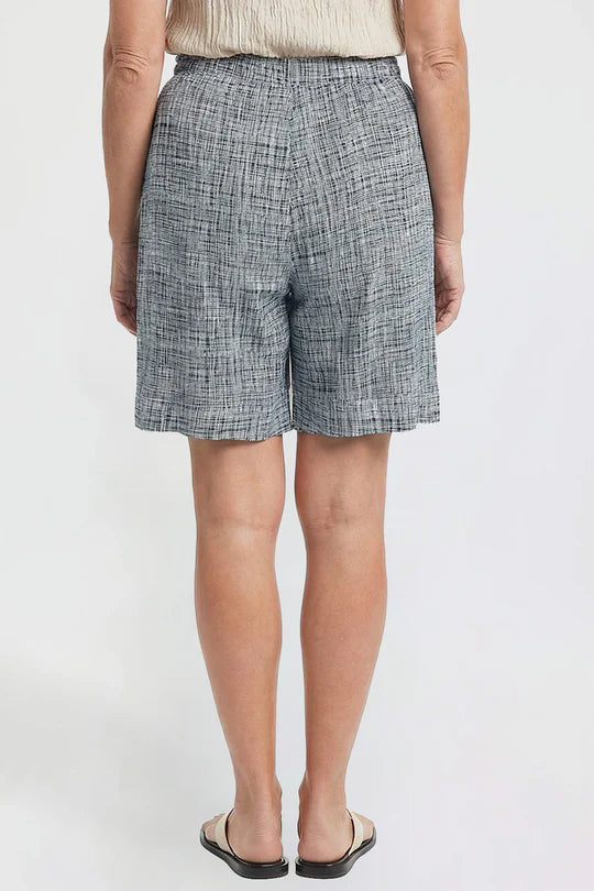 Cuffed Rayon Shorts