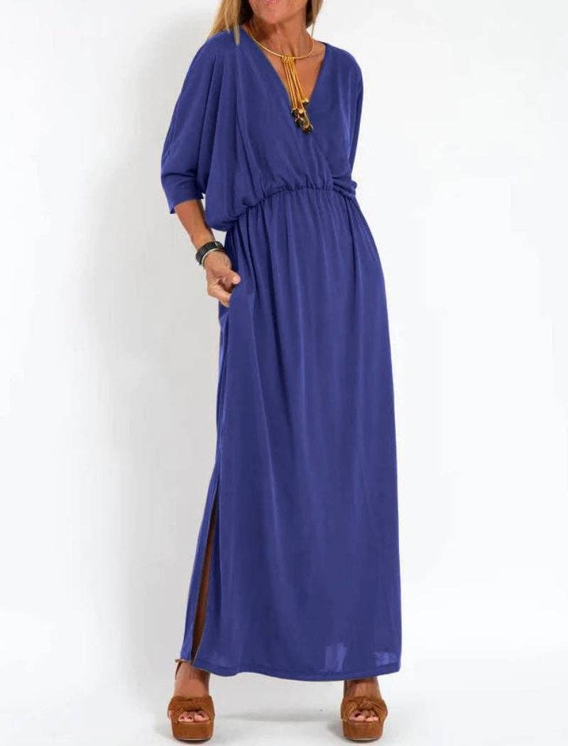 Batwing Dress with Pockets