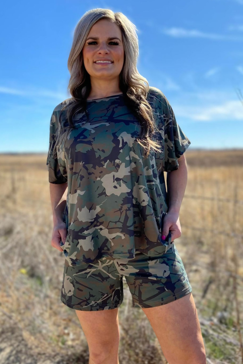 Oversized Camo Top