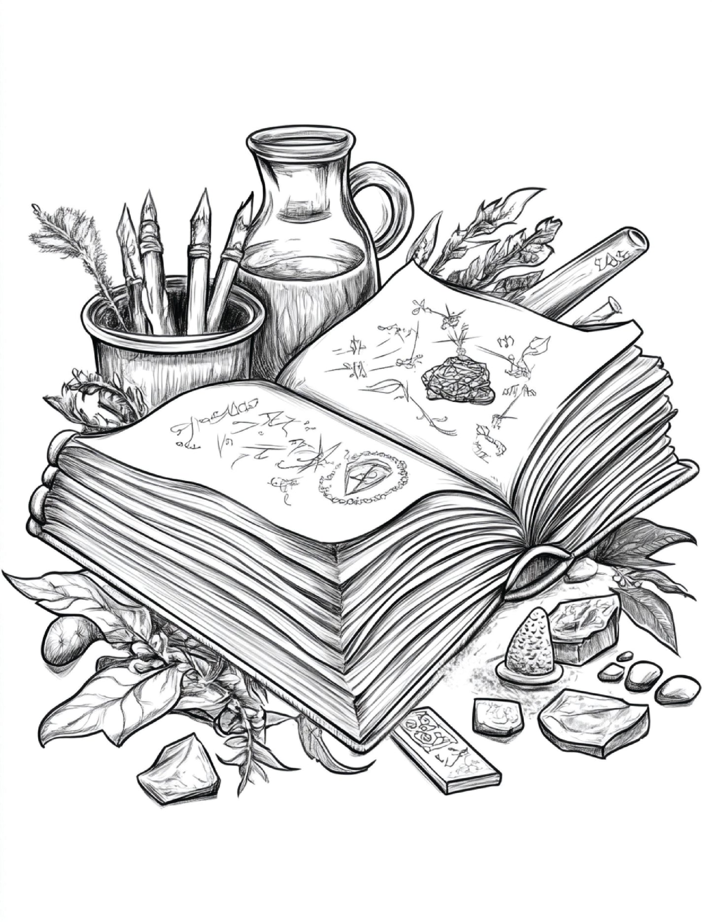 Bookish Coloring Sheets
