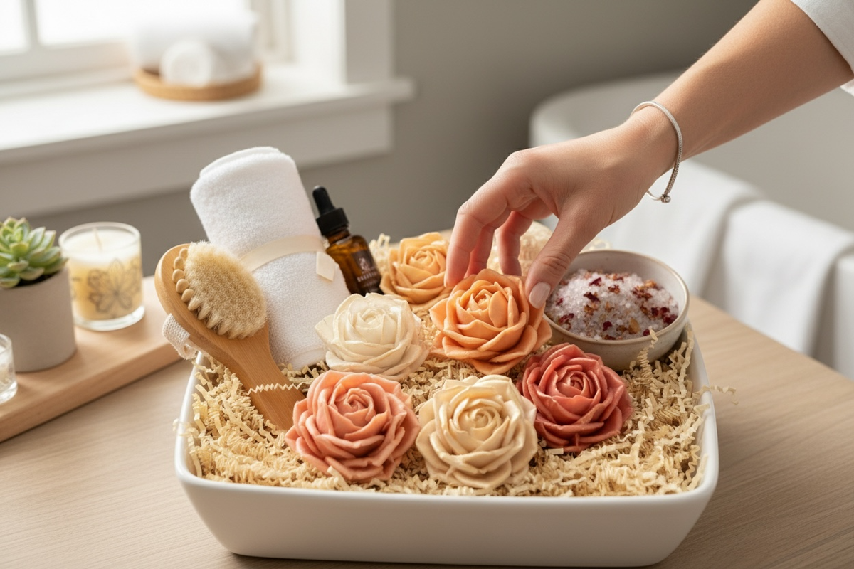 Rose Shaped Goat Milk Soap