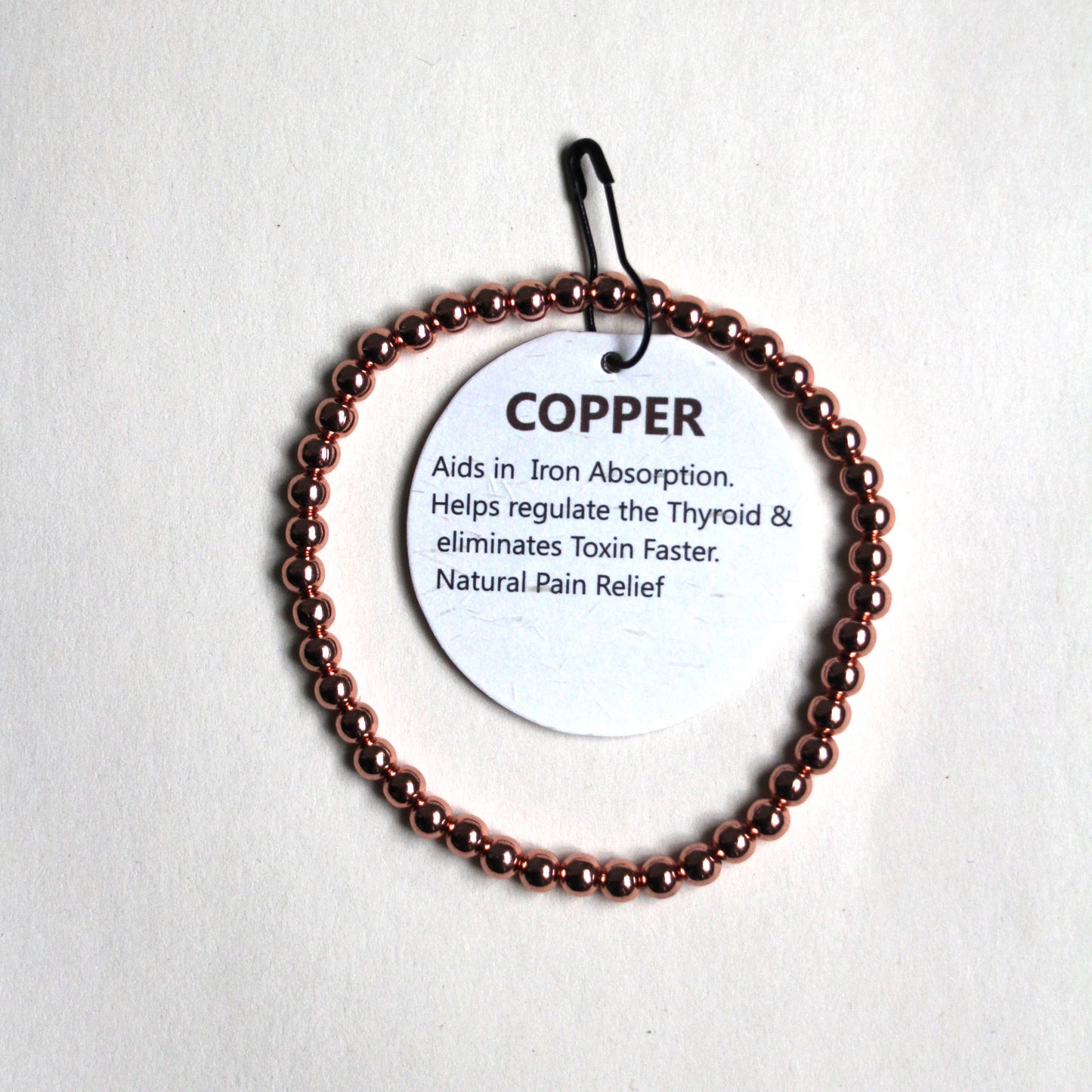 Genuine Solid Copper Bead Bracelet
