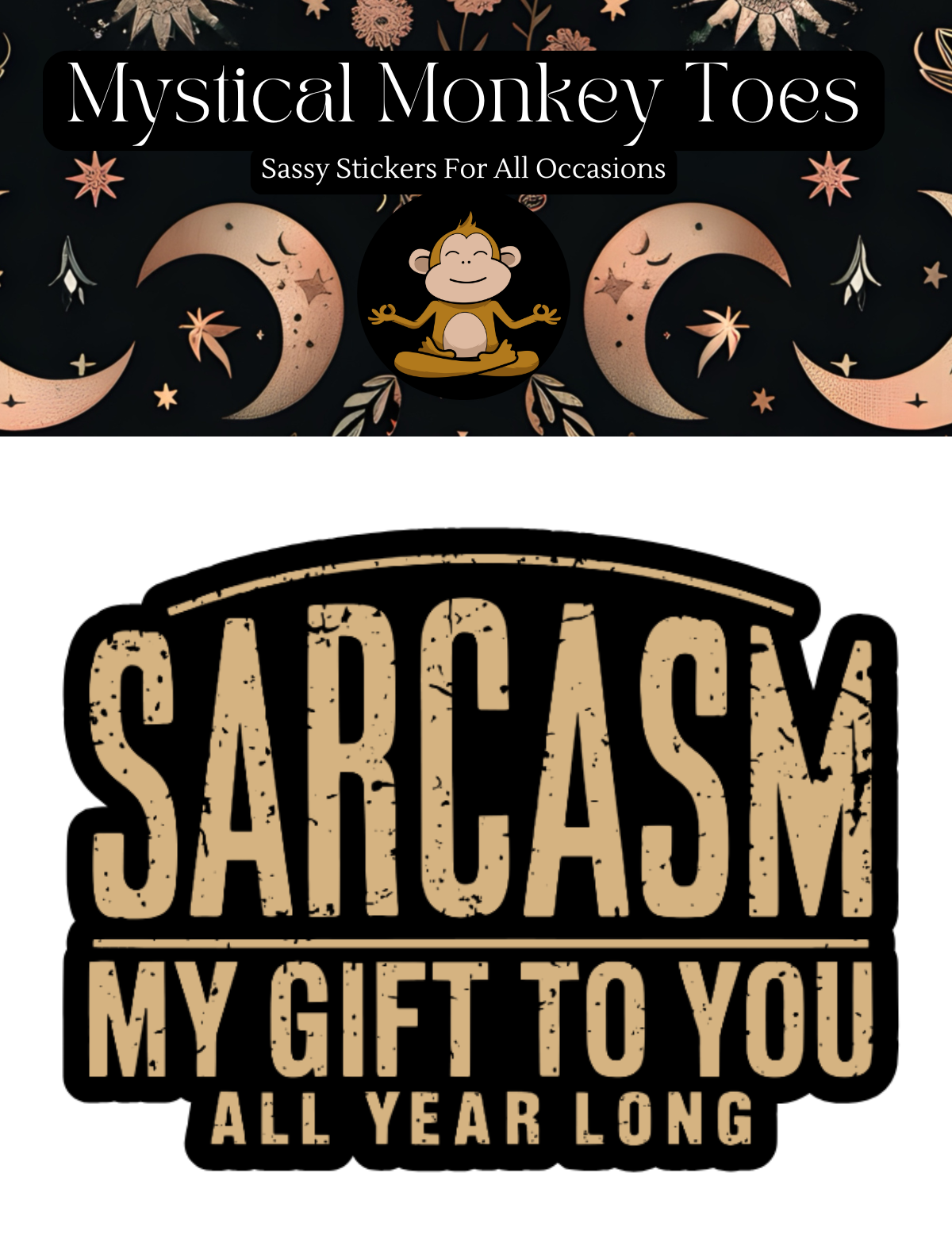 Sarcasm Vinyl Sticker