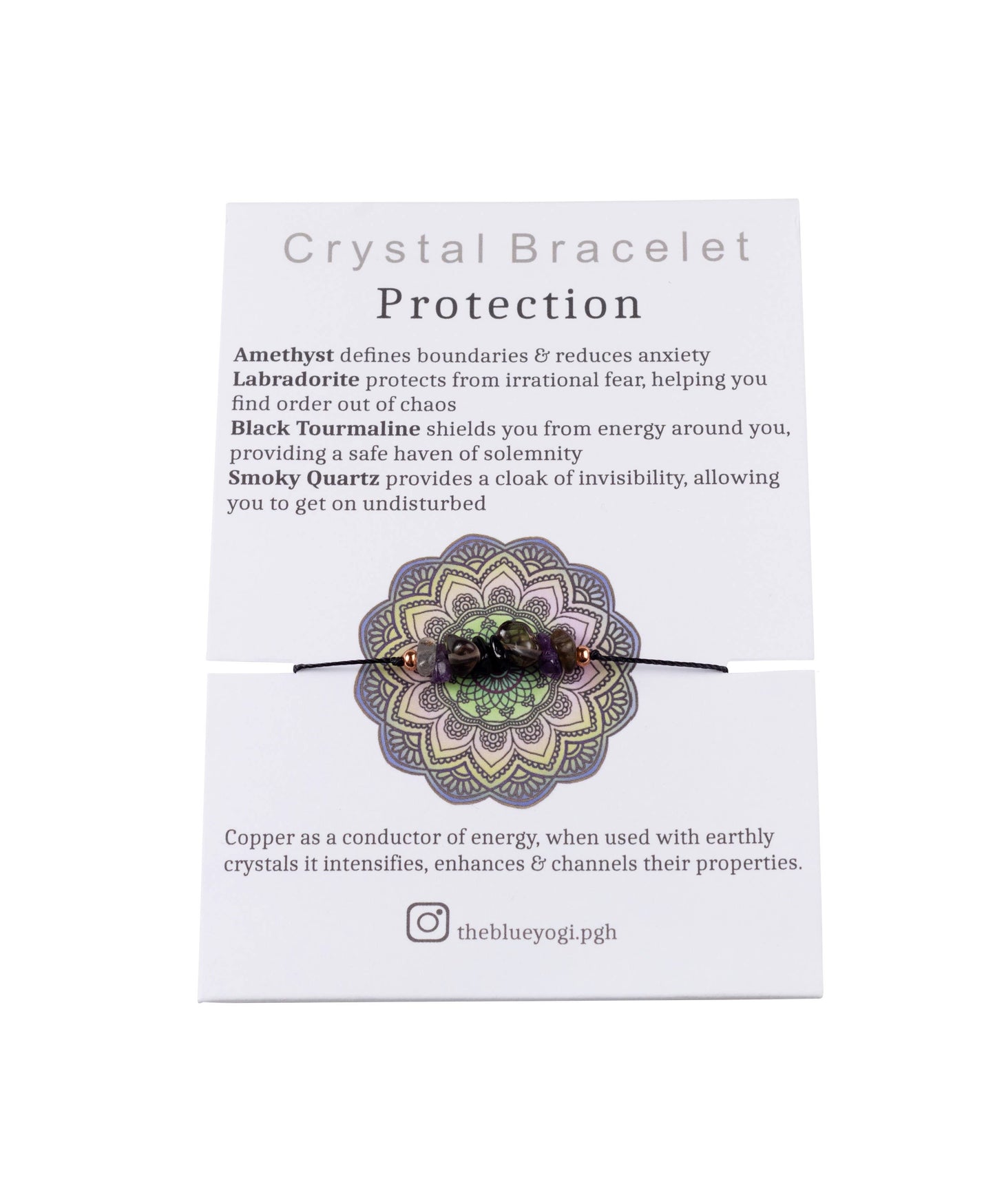 Protection Crystal & Copper Bracelet