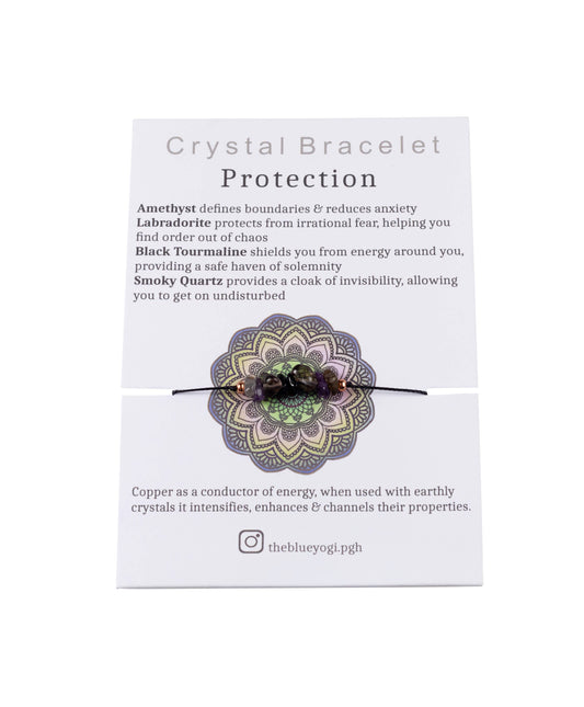 Protection Crystal & Copper Bracelet