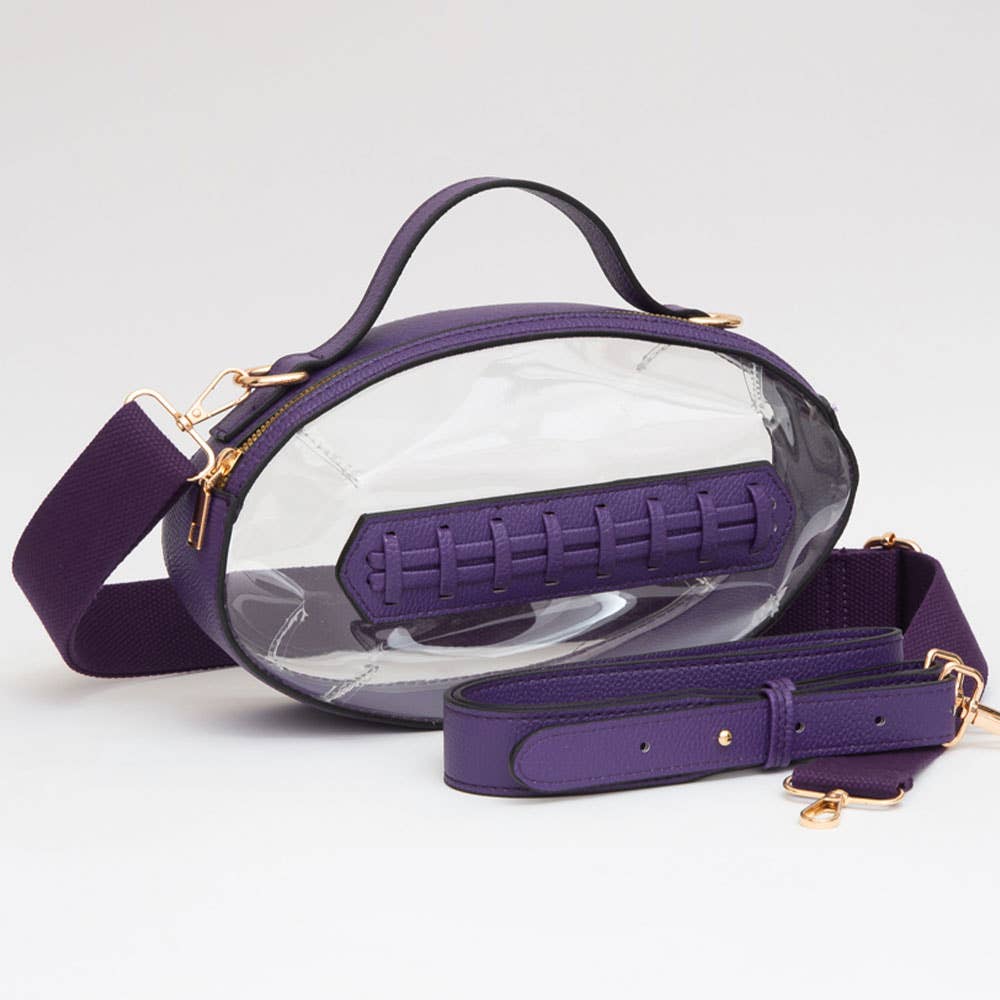 Transparent Football Crossbody Bag