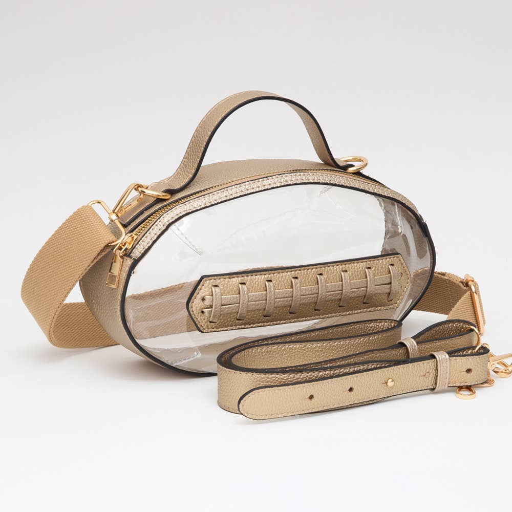 Transparent Football Crossbody Bag