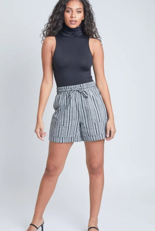 Striped Linen Shorts