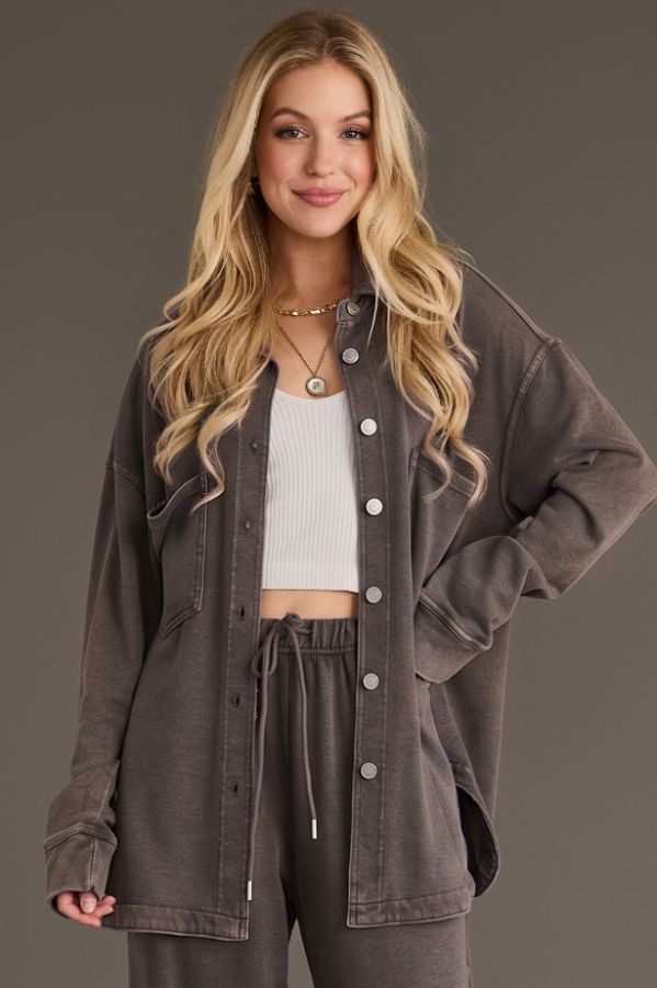 Soft Washed Button Up Top
