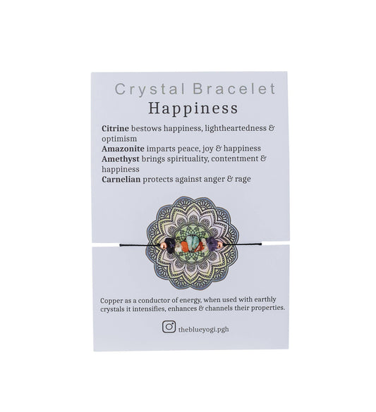 Happiness Crystal & Copper Bracelet